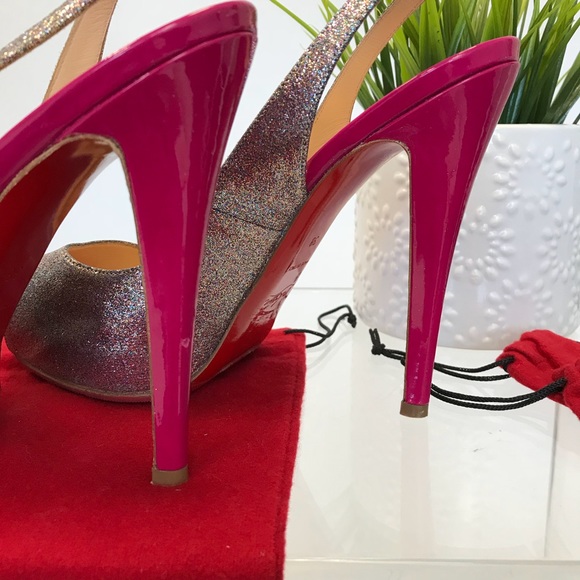 CHRISTIAN LOUBOUTIN N* Prive 120 Glitter Pumps - Picture 6 of 8